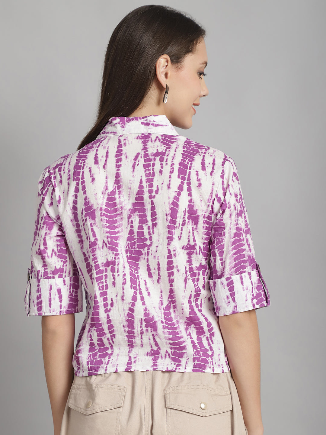 Tie and Dye Printed Pure Cotton Short Top