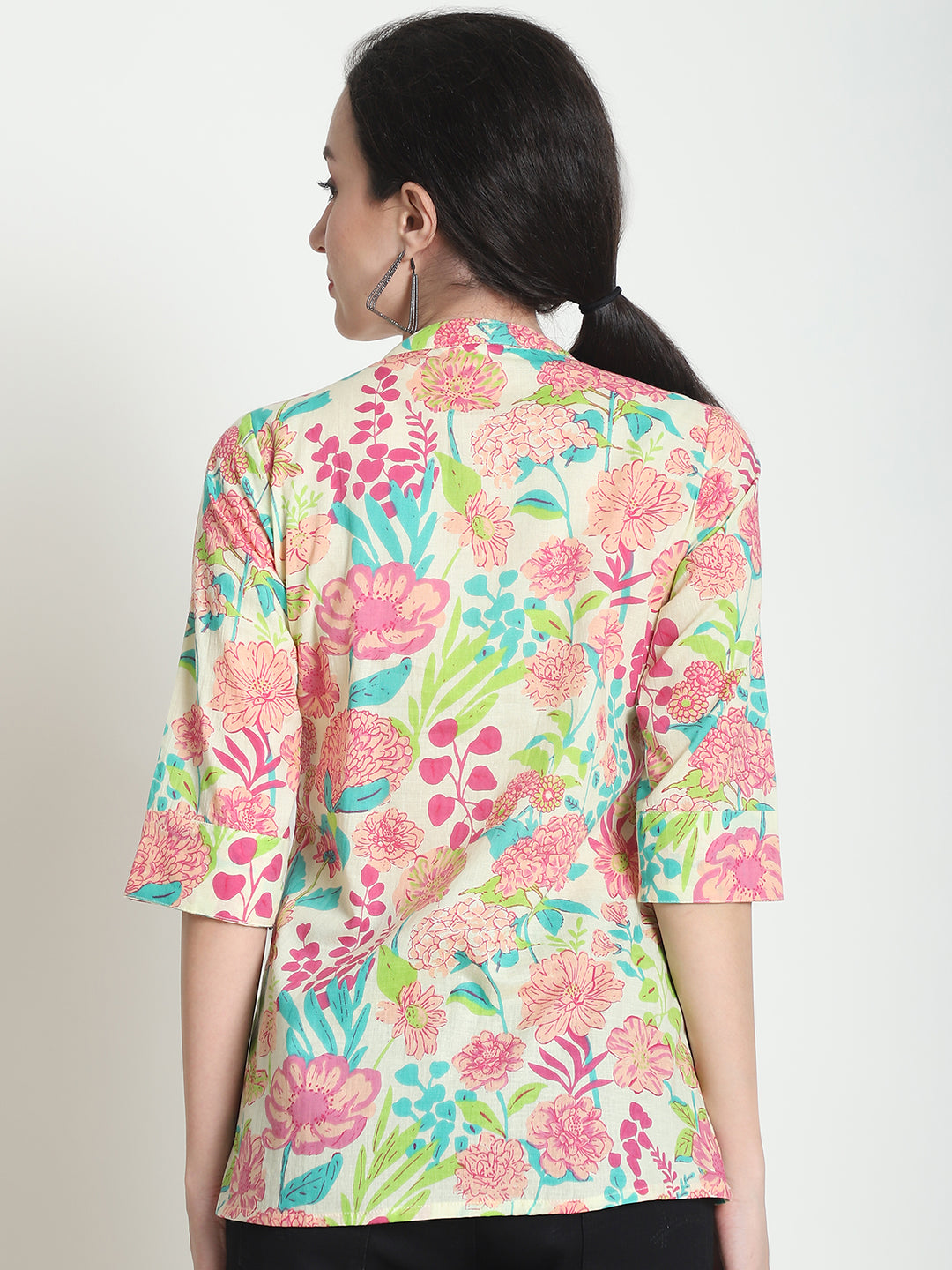 Multi Floral Pure Cotton Top