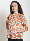 Multi Floral Pure Cotton Top