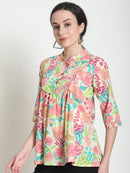 Multi Floral Pure Cotton Top