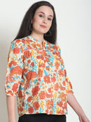 Multi Floral Pure Cotton Top