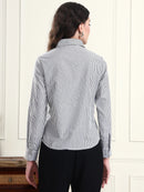 Charcoal Grey Pinstripe Shirt