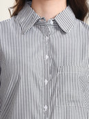Charcoal Grey Pinstripe Shirt
